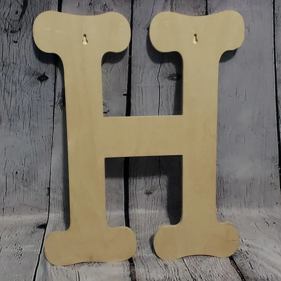 Craft wood letter H - BOGO8 - Picture 2 of 5